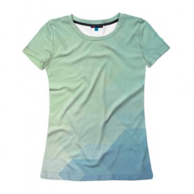 Женская футболка 3D с принтом Геометрия в Кировске, 100% полиэфир ( синтетическое хлопкоподобное полотно) | прямой крой, круглый вырез горловины, длина до линии бедер | pattern | узоры