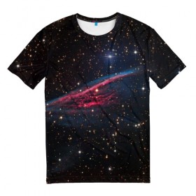 Мужская футболка 3D с принтом Астрал в Кировске, 100% полиэфир | прямой крой, круглый вырез горловины, длина до линии бедер | вселенная | галактика | звёзды | космическое пространство | космос | созвездие