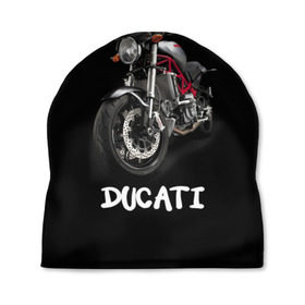 Шапка 3D с принтом Ducati в Кировске, 100% полиэстер | универсальный размер, печать по всей поверхности изделия | ducati | дукати | мото | мотогонки | мотоспорт | мотоцикл