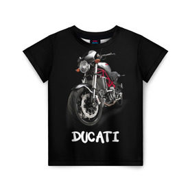Детская футболка 3D с принтом Ducati в Кировске, 100% гипоаллергенный полиэфир | прямой крой, круглый вырез горловины, длина до линии бедер, чуть спущенное плечо, ткань немного тянется | ducati | дукати | мото | мотогонки | мотоспорт | мотоцикл