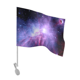 Флаг для автомобиля с принтом Космический пейзаж в Кировске, 100% полиэстер | Размер: 30*21 см | величие | вселенная | галактика | звёздная пыль | звёзды | комета | космос | красота | метеориты | метеоры | млечный путь | планеты | пространство | созвездия