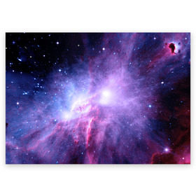 Поздравительная открытка с принтом Космический пейзаж в Кировске, 100% бумага | плотность бумаги 280 г/м2, матовая, на обратной стороне линовка и место для марки
 | величие | вселенная | галактика | звёздная пыль | звёзды | комета | космос | красота | метеориты | метеоры | млечный путь | планеты | пространство | созвездия