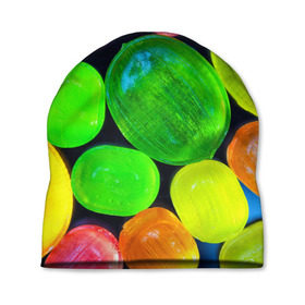 Шапка 3D с принтом Карамельки в Кировске, 100% полиэстер | универсальный размер, печать по всей поверхности изделия | вкусности | вкусняшки | карамельки | конфетки | конфеты | леденцы | сахар | сладости