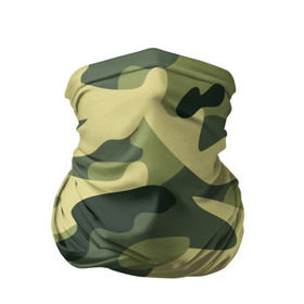 Бандана-труба 3D с принтом Зелёный камуфляж в Кировске, 100% полиэстер, ткань с особыми свойствами — Activecool | плотность 150‒180 г/м2; хорошо тянется, но сохраняет форму | camouflage | green camouflage | зеленый камуфляж | камуфляж