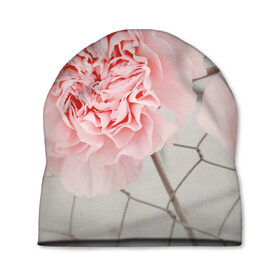 Шапка 3D с принтом Розовый цветок в Кировске, 100% полиэстер | универсальный размер, печать по всей поверхности изделия | женская | природа | растения | розовый | цветок | цветы