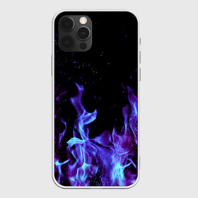 Чехол для iPhone 12 Pro Max с принтом Синий огонь в Кировске, Силикон |  | Тематика изображения на принте: дым | разные | синий | цветные