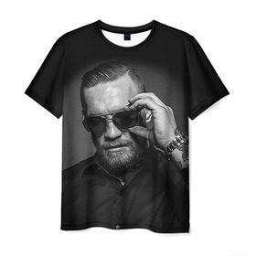 Мужская футболка 3D с принтом Конор Макгрегор 27 в Кировске, 100% полиэфир | прямой крой, круглый вырез горловины, длина до линии бедер | макгрегор
