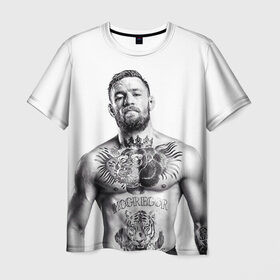 Мужская футболка 3D с принтом Конор Макгрегор 29 в Кировске, 100% полиэфир | прямой крой, круглый вырез горловины, длина до линии бедер | макгрегор