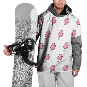 Накидка на куртку 3D с принтом Мороженое розовое в Кировске, 100% полиэстер |  | Тематика изображения на принте: ice cream | мода | мороженое | тренд