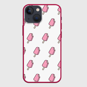 Чехол для iPhone 13 mini с принтом Мороженое розовое в Кировске,  |  | ice cream | мода | мороженое | тренд