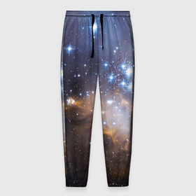 Мужские брюки 3D с принтом Вселенная в Кировске, 100% полиэстер | манжеты по низу, эластичный пояс регулируется шнурком, по бокам два кармана без застежек, внутренняя часть кармана из мелкой сетки | вселенная | галактика | звёзды | космическое пространство | космос | созвездие