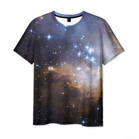 Мужская футболка 3D с принтом Вселенная в Кировске, 100% полиэфир | прямой крой, круглый вырез горловины, длина до линии бедер | вселенная | галактика | звёзды | космическое пространство | космос | созвездие
