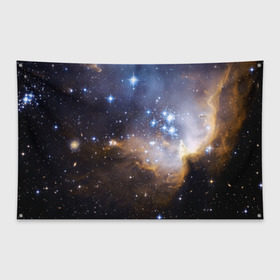Флаг-баннер с принтом Вселенная в Кировске, 100% полиэстер | размер 67 х 109 см, плотность ткани — 95 г/м2; по краям флага есть четыре люверса для крепления | вселенная | галактика | звёзды | космическое пространство | космос | созвездие