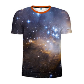 Мужская футболка 3D спортивная с принтом Вселенная в Кировске, 100% полиэстер с улучшенными характеристиками | приталенный силуэт, круглая горловина, широкие плечи, сужается к линии бедра | вселенная | галактика | звёзды | космическое пространство | космос | созвездие
