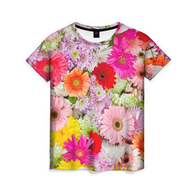 Женская футболка 3D с принтом Счастье в Кировске, 100% полиэфир ( синтетическое хлопкоподобное полотно) | прямой крой, круглый вырез горловины, длина до линии бедер | арт | весна | красота | лето | любовь | новинки | осень | подарок | популярное | природа | радуга | цветы