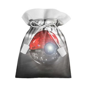 Подарочный 3D мешок с принтом Red and White в Кировске, 100% полиэстер | Размер: 29*39 см | bulbasaur | pikachu | pokemon | squirtle | бальбазар | пикачу | покемон | сквиртл