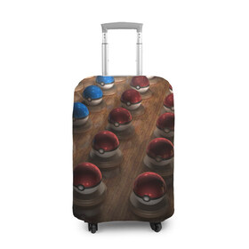 Чехол для чемодана 3D с принтом Wood в Кировске, 86% полиэфир, 14% спандекс | двустороннее нанесение принта, прорези для ручек и колес | bulbasaur | pikachu | pokemon | squirtle | бальбазар | пикачу | покемон | сквиртл
