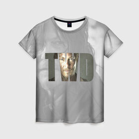 Женская футболка 3D с принтом TWD. Дэрил Диксон в Кировске, 100% полиэфир ( синтетическое хлопкоподобное полотно) | прямой крой, круглый вырез горловины, длина до линии бедер | 