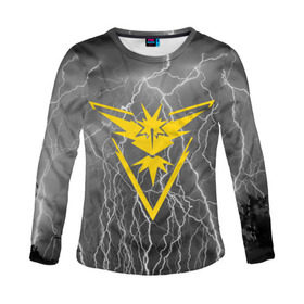 Женский лонгслив 3D с принтом Team Instinct Simple Gray в Кировске, 100% полиэстер | длинные рукава, круглый вырез горловины, полуприлегающий силуэт | Тематика изображения на принте: 