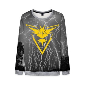 Мужской свитшот 3D с принтом Team Instinct Simple Gray в Кировске, 100% полиэстер с мягким внутренним слоем | круглый вырез горловины, мягкая резинка на манжетах и поясе, свободная посадка по фигуре | Тематика изображения на принте: 