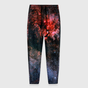 Мужские брюки 3D с принтом Nebula Star в Кировске, 100% полиэстер | манжеты по низу, эластичный пояс регулируется шнурком, по бокам два кармана без застежек, внутренняя часть кармана из мелкой сетки | вселенная | галактика | звезды | туманность