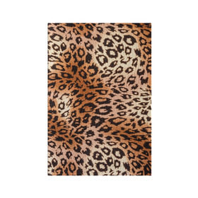 Обложка для паспорта матовая кожа с принтом Леопардовая шкура в Кировске, натуральная матовая кожа | размер 19,3 х 13,7 см; прозрачные пластиковые крепления | Тематика изображения на принте: гепард | гламур | леопард | мода | роскошь | шерсть