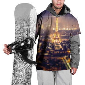 Накидка на куртку 3D с принтом Эйфелева башня в Кировске, 100% полиэстер |  | sity | блики | город | европа | ночь | париж | романтика | свет | эйфелева башня