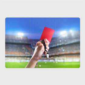 Магнитный плакат 3Х2 с принтом Красная карточка в Кировске, Полимерный материал с магнитным слоем | 6 деталей размером 9*9 см | red card | красная карточка | премьер лига | рфпл | футбол