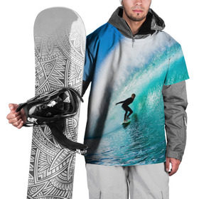 Накидка на куртку 3D с принтом Океан в Кировске, 100% полиэстер |  | лето | море | океан | отдых | серфинг | синяя
