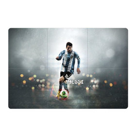 Магнитный плакат 3Х2 с принтом Leo Messi в Кировске, Полимерный материал с магнитным слоем | 6 деталей размером 9*9 см | barselona | messi | аргентина | барселона | месси | мяч | футбол