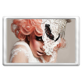 Магнит 45*70 с принтом Lady Gaga в Кировске, Пластик | Размер: 78*52 мм; Размер печати: 70*45 | Тематика изображения на принте: lady gaga | звезда | знаменитость | леди гага | музыка | певица
