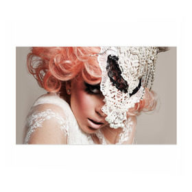 Бумага для упаковки 3D с принтом Lady Gaga в Кировске, пластик и полированная сталь | круглая форма, металлическое крепление в виде кольца | Тематика изображения на принте: lady gaga | звезда | знаменитость | леди гага | музыка | певица