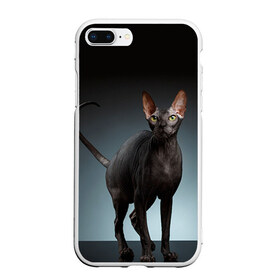 Чехол для iPhone 7Plus/8 Plus матовый с принтом Сфинкс 7 в Кировске, Силикон | Область печати: задняя сторона чехла, без боковых панелей | Тематика изображения на принте: кот | котенок | котик | котэ | кошка | сфинкс