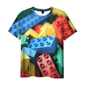 Мужская футболка 3D с принтом Лего в Кировске, 100% полиэфир | прямой крой, круглый вырез горловины, длина до линии бедер | lego | дети