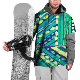 Накидка на куртку 3D с принтом Этника рисунок в Кировске, 100% полиэстер |  | Тематика изображения на принте: зеленый | орнамент | этно