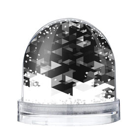 Снежный шар с принтом Trianse в Кировске, Пластик | Изображение внутри шара печатается на глянцевой фотобумаге с двух сторон | полигоны | текстура | треугольники