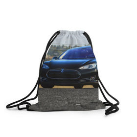 Рюкзак-мешок 3D с принтом Tesla в Кировске, 100% полиэстер | плотность ткани — 200 г/м2, размер — 35 х 45 см; лямки — толстые шнурки, застежка на шнуровке, без карманов и подкладки | 