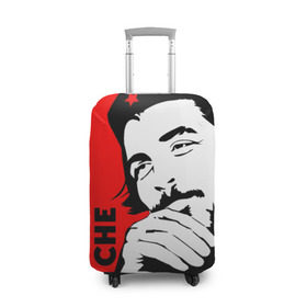 Чехол для чемодана 3D с принтом Че Гевара в Кировске, 86% полиэфир, 14% спандекс | двустороннее нанесение принта, прорези для ручек и колес | che | che guevara | comandante | revolution | viva | революция | че | чегевара