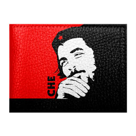 Обложка для студенческого билета с принтом Че Гевара в Кировске, натуральная кожа | Размер: 11*8 см; Печать на всей внешней стороне | Тематика изображения на принте: che | che guevara | comandante | revolution | viva | революция | че | чегевара