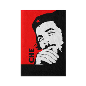 Обложка для паспорта матовая кожа с принтом Че Гевара в Кировске, натуральная матовая кожа | размер 19,3 х 13,7 см; прозрачные пластиковые крепления | che | che guevara | comandante | revolution | viva | революция | че | чегевара