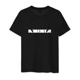 Мужская футболка хлопок с принтом Noisia в Кировске, 100% хлопок | прямой крой, круглый вырез горловины, длина до линии бедер, слегка спущенное плечо. | neurofunk | музыка