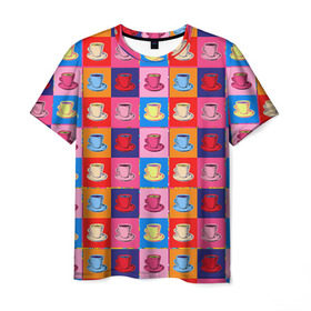 Мужская футболка 3D с принтом Поп арт 18 в Кировске, 100% полиэфир | прямой крой, круглый вырез горловины, длина до линии бедер | fashion | pop art | popart | trend | губы | мода | тренд