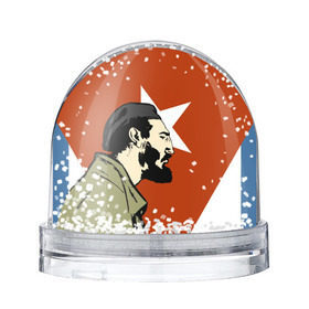 Снежный шар с принтом Куба в Кировске, Пластик | Изображение внутри шара печатается на глянцевой фотобумаге с двух сторон | che | patria o muerte | кастро | куба | о.м.с.к. | революция | ссср | фидель | фидель кастро