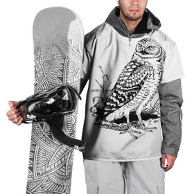 Накидка на куртку 3D с принтом Owl Art в Кировске, 100% полиэстер |  | Тематика изображения на принте: 