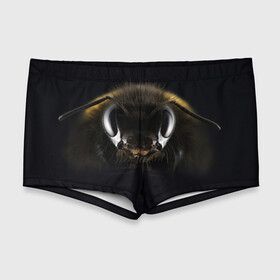 Мужские купальные плавки 3D с принтом Пчела в Кировске, Полиэстер 85%, Спандекс 15% |  | Тематика изображения на принте: глаза | насекомое | оса | пчела