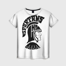 Женская футболка 3D с принтом Спартанец в Кировске, 100% полиэфир ( синтетическое хлопкоподобное полотно) | прямой крой, круглый вырез горловины, длина до линии бедер | 300 спартанцев | спарта | спартанец
