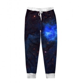 Мужские брюки 3D с принтом Холодная туманность в Кировске, 100% полиэстер | манжеты по низу, эластичный пояс регулируется шнурком, по бокам два кармана без застежек, внутренняя часть кармана из мелкой сетки | вселенная | галактика | звёзды | космическое пространство | космос | созвездие