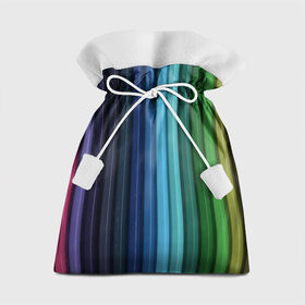 Подарочный 3D мешок с принтом Цветные карандаши в Кировске, 100% полиэстер | Размер: 29*39 см | Тематика изображения на принте: карандаши | краски | полоски | рисование | узоры | цветные