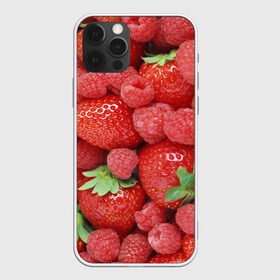 Чехол для iPhone 12 Pro Max с принтом Ягоды в Кировске, Силикон |  | десерт | еда | клубника | красный | малина | сладкое | ягоды