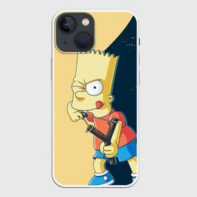 Чехол для iPhone 13 mini с принтом Барт в Кировске,  |  | simpsons | барт | гомер | мардж | симпсоны